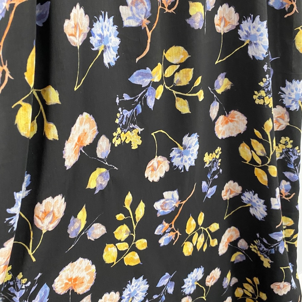 Black Floral Spaghetti Strap Maxi Dress - Picture 8 of 9